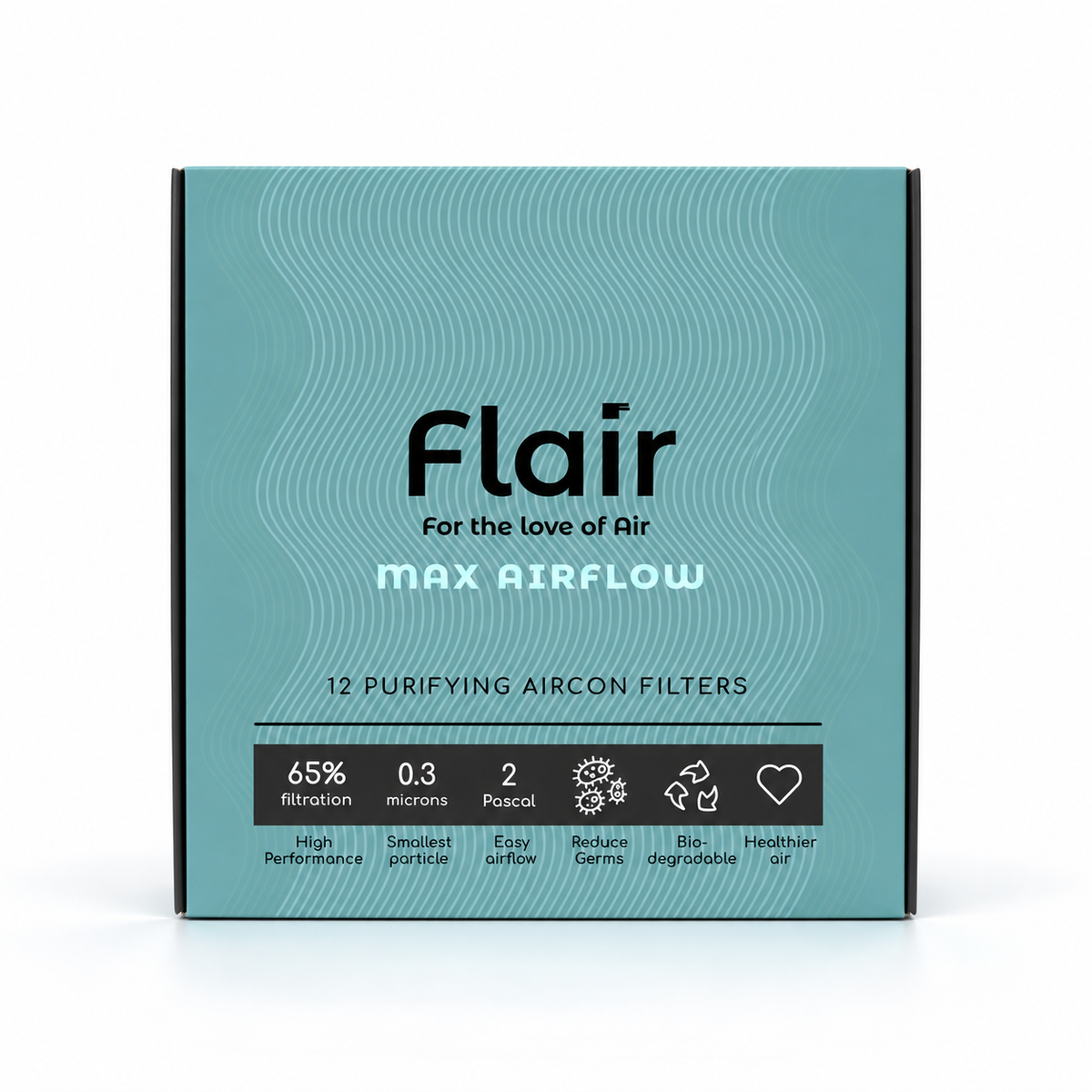 Max Airflow - 12 Pack Air Purifying AC Filters