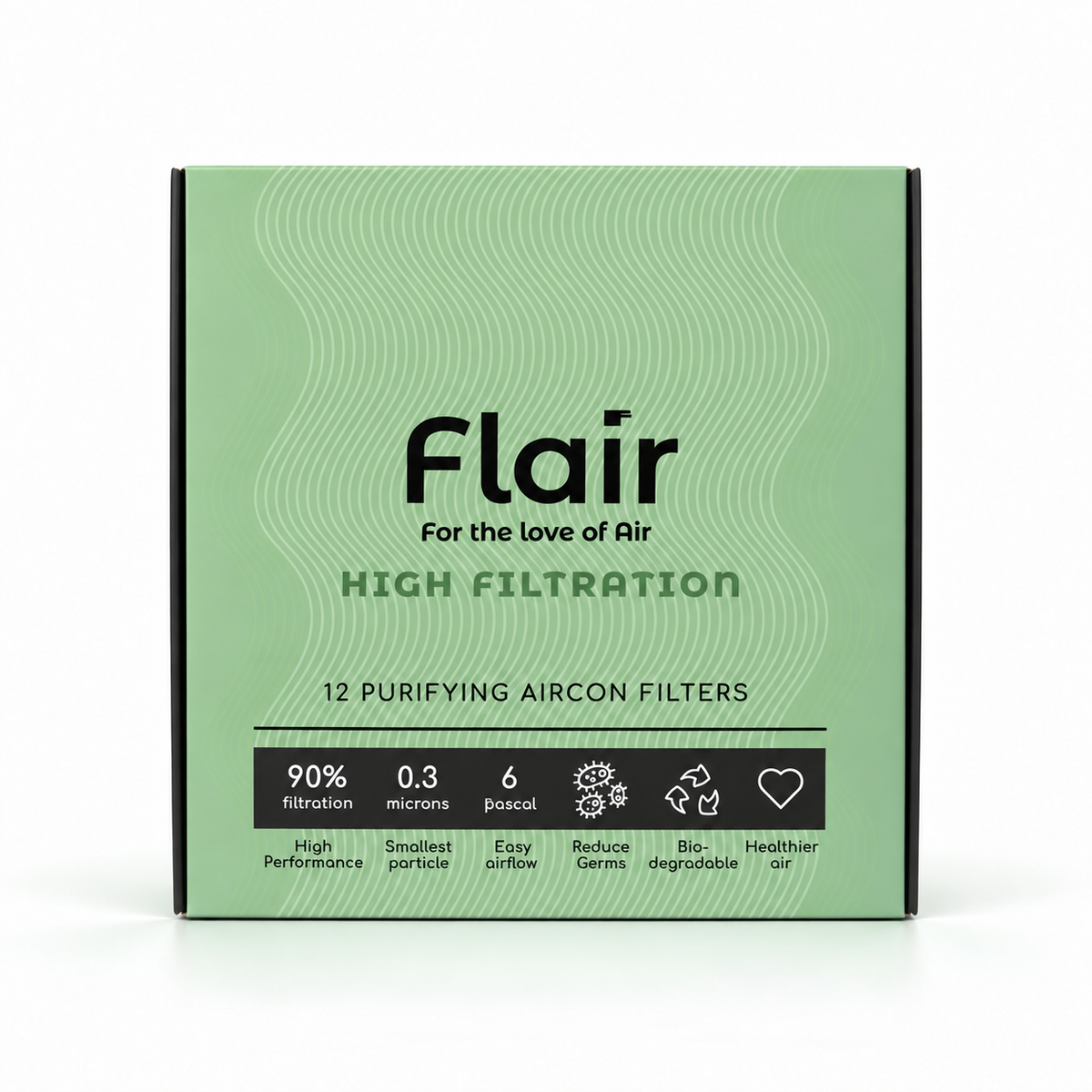 High Filtration - 12 Pack Air Purifying AC Filters