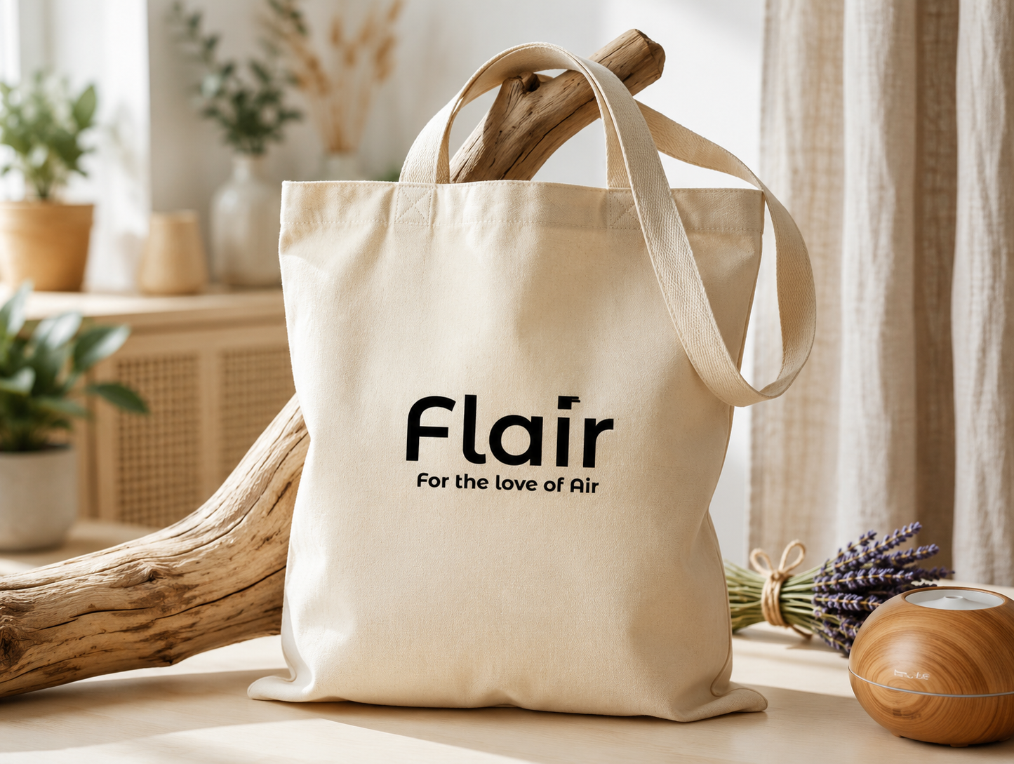 Flair Tote Bag - I Like my Air Clean