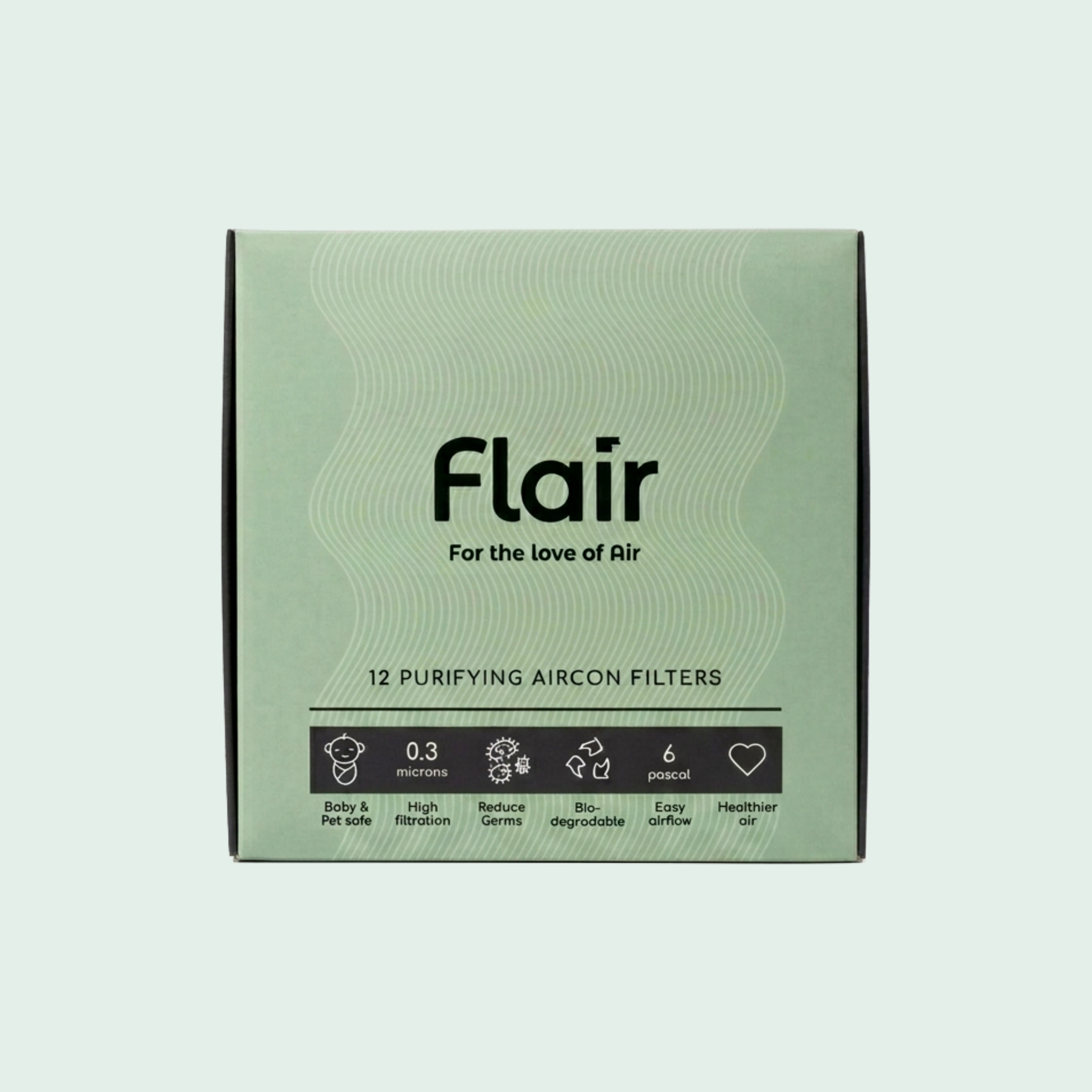 12-Pack Air Purifying AC Filters - 1 year of clean air