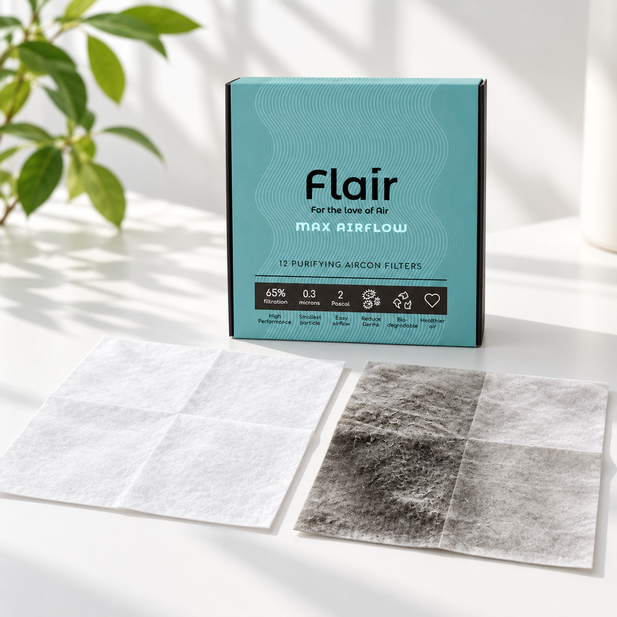 Max Airflow - 12 Pack Air Purifying AC Filters