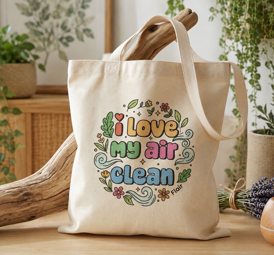 Flair Tote Bag - I Like my Air Clean